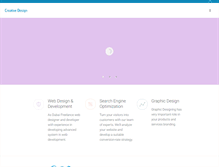 Tablet Screenshot of creativedesignuae.com
